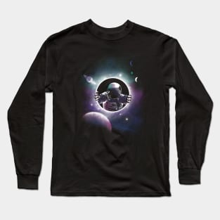 Astronaut Cosmic Tshirt Stars Space Travel Long Sleeve T-Shirt